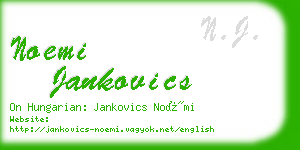 noemi jankovics business card